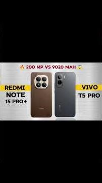 🔥 Redmi Note 15 Pro Plus vs Vivo T5 Pro - Shocking Results 🔥#youtubeshorts