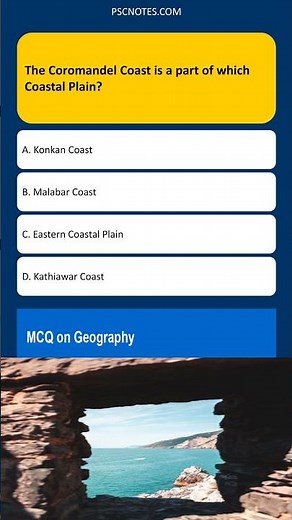 The Coromandel Coast is a part of which Coastal Plain?