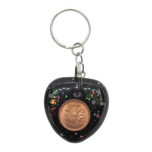 Lucky Penny Keychain, Hand Made, Epoxy - Etsy