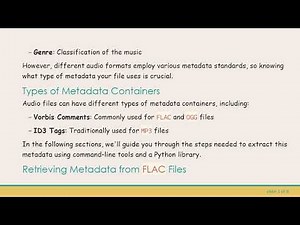 How to Extract Metadata from Audio Files: FLAC and OGG Formats Made Easy