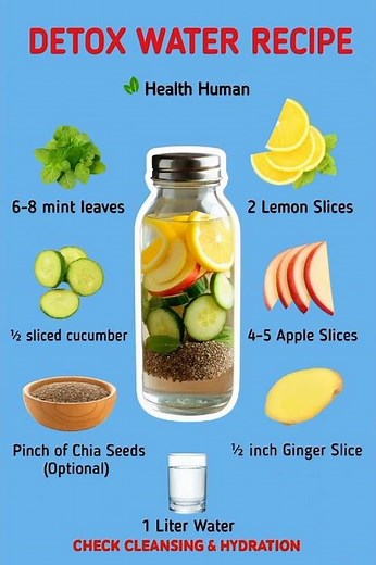 Refreshing Detox Water Recipe for Daily Cleansing & Hydration | Health Human