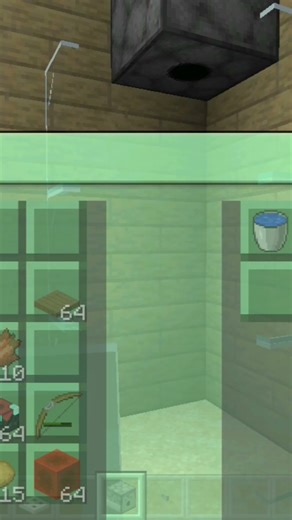 toturial cara membuat shower di minicraft