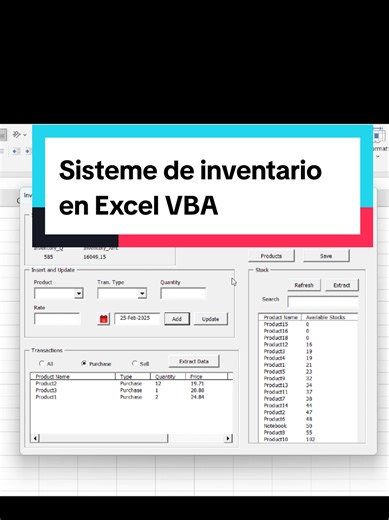 Excel VBA programmed Advanced Inventory Management System | Sisteme de inventario en Excel VBA | نظام إدارة المخازن والمستودعات #excel #VBA #trend #powerbi #sql #dax #dataanalysis #powerquery #powerpivot #infograph #تريند #بيانات #اكسل #باوركويري