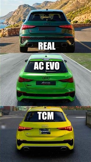 Real Life vs Assetto Corsa Evo vs Motorfest: AUDI RS3 Sound! 🔊🔥