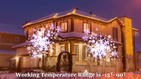 Amazon.com: Christmas Snow Projector Outdoor, LED Snowflake Projector Snowfall Lights, IP65 Waterproof Dynamic Falling Snow Effect for Holiday Garden, Party, Halloween Landscape Decoration : Tools & Home Improvement