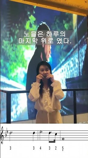 석양 지는 저녁에 듣는 하모니카 감성 연주