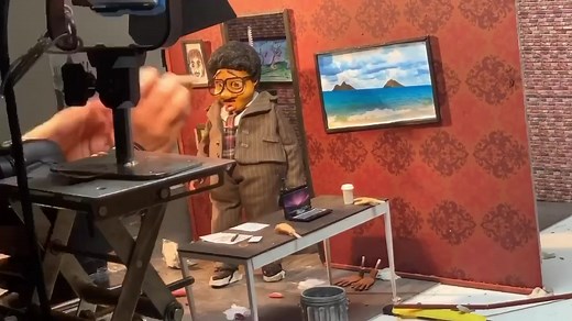 2 more shots left! #stopmotion #animation #production #onset #film #canon #dragonframe #animator #puppet