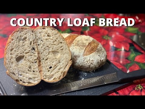 How to Make a Simple Country Loaf Bread | Beginner Friendly! (No Knead Recipe)