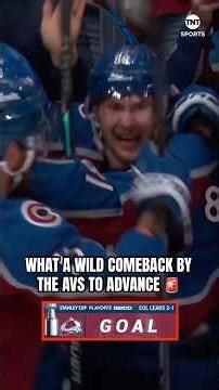 From down 0-3 to winning in OT. Unbelievable work by the Avs 🤯