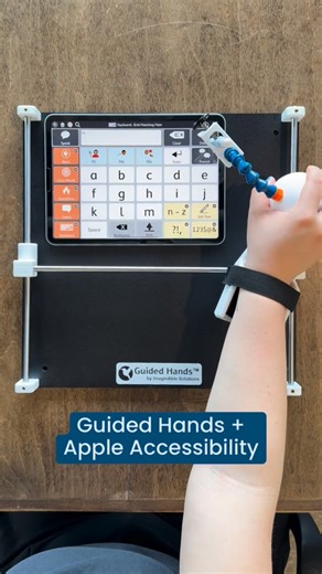 Guided Hands® works seamlessly with Apple Pencil and iPad to make writing drawing communication and gaming more accessible for users of all abilities. Pairing the device with Apple’s built-in accessibility features opens the door to more creativity independence and confidence. Accessibility should start here not be an afterthought. Want to learn more about using Guided Hands with iPad? Comment WEBINAR to join our upcoming session. . . #AssistiveTechnology #AccessibilityMatters #iPadAccessibility