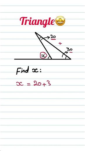 How to Find the Missing Angle of a Triangle | Math by Eslam Wagih