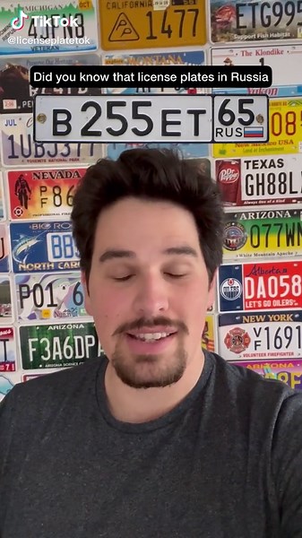 Nothing like a fun license plate fact to start your day 🇷🇺 #foryoupage #fyp #licenseplatetok #russia #languagelearning