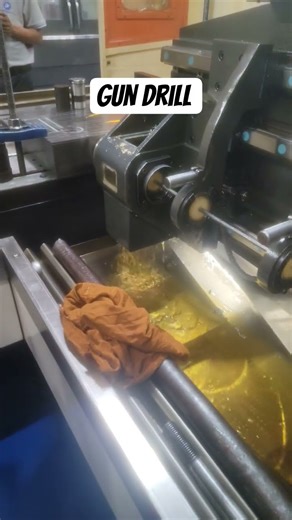 mould die said drilling in gun drill machine #HMC #vmcwork #industrialmachine #vmc