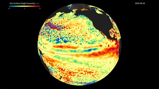 NASA Scientific Visualization Studio | Sea Surface Height Anomaly, 2022-2024