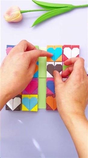 Rainbow Color Paper wallet with 5 layer pockets Showoff#diy