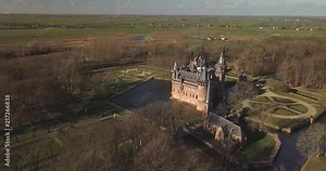 Haar Castle in the Netherlands Stock Video