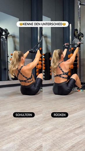 🔸SCHULTER vs RÜCKEN🔸 In diesem Video zeige ich dir sechs Kabelzug-Übungen, die du ganz easy anpassen kannst, je nachdem, ob du lieber Rücken oder Schultern trainieren willst.💪 Mach bei jeder Übung 9–12 Wiederholungen und spür richtig rein, welcher Muskel arbeitet. Probier’s direkt mal aus und sag mir, was dein Favorit ist!🔥 #fitnessübungen #kabelzug #kabelzugübung #fitnesstipps | Katja Believe
