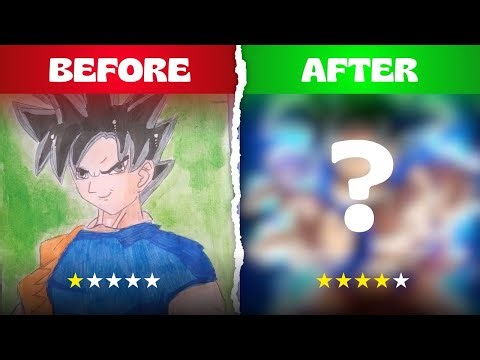 De colorear MAL a colorear PRO | Before vs After Anime [GOKU🔥]