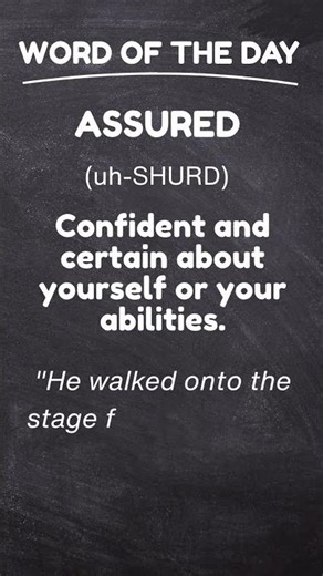 Skhillz Word of the Day: Assured
