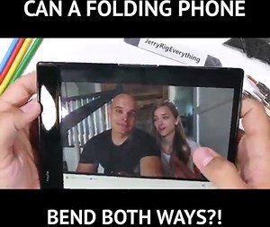 10M views · 49K reactions | Does the worlds first folding phone bend both directions? The Royole Flexpie is the worlds first folding smartphone that is on the market right now. So its time we see how flexible it really is. Would you ever buy a folding phone? | Jerry Rig Everything | Facebook