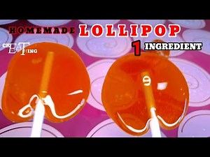 Homemade LOLLIPOP | 1 Ingredient | no candy thermometer