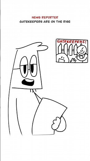 Gatekeepers 😳 (Animation Meme) Orig: ‪@raxdflipnote‬ #shorts