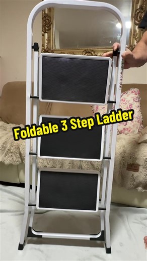 Foldable 3 Step Ladder for Home Use