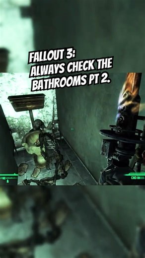 Always Remember To Check The Bathrooms Part 2 - Fallout 3 Gameplay Clips #fallout #fallout3 #rist