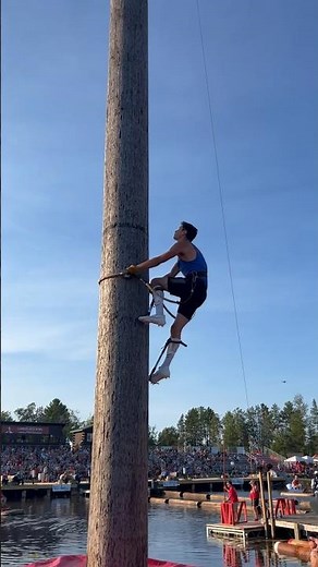 90 ft speed climb - Lumberjack World Championships 2024