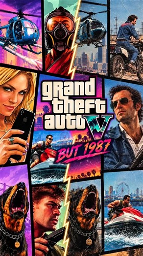 GTA V Characters in 1987 🤯 #gta5 #gtav #shorts