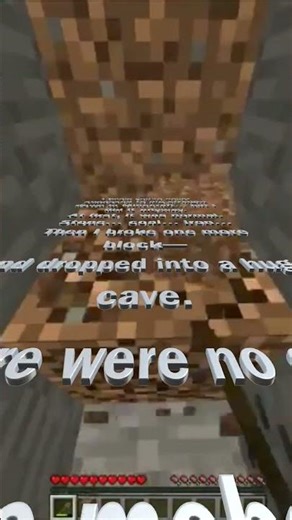 I Dug Straight Down… and Found This- A Minecraft Story Short