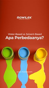 Water-based vs Solvent-based Paint — Apa sih bedanya? ⠀ Kalau kamu lagi pilih cat, penting banget tahu jenisnya.  Water-based: Lebih ramah lingkungan, cepat kering, rendah bau. 濫 Solvent-based: Lebih tahan cuaca ekstrem, tapi berbau kuat dan butuh waktu kering lebih lama. ⠀ Kamu tim yang mana?  ⠀ #Mowilex #WaterBasedPaint #colouryourbold | Mowilex | Facebook