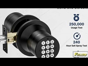 Signstek Keyless Entry Door Lock, Smart Code Door Lock, Mute Mode,Electronic Keypad Knob