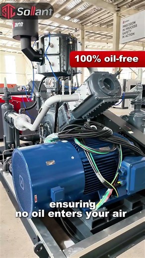 Sollant 22Nm³/min Oil-Free Piston Compressor#oilfreecompressor #automobile #compressor