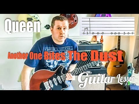 Queen - Another One Bites The Dust - Guitar Tutorial (Guitar Tab)