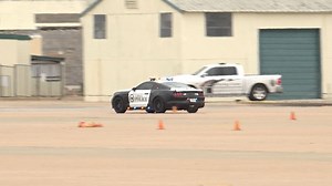 Lubbock police officers take bi-annual driving recertification course