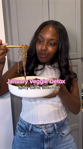 January Veggie Detox: Spicy Garlic Bokchoy Recipe