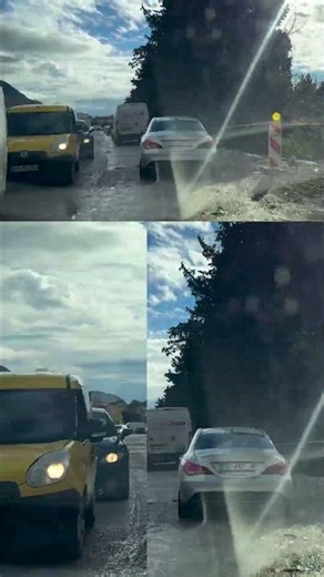 Tivat Road Conditions 🇲🇪 | Broken Road & Traffic Drive #travel #montenegro #roadtrip #shorts