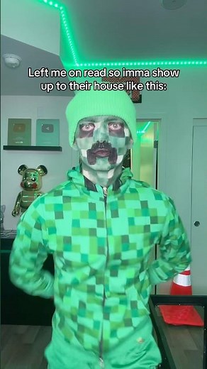 Real life creeper from Minecraft: