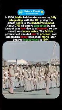 When Malta Voted to Join Britain #history