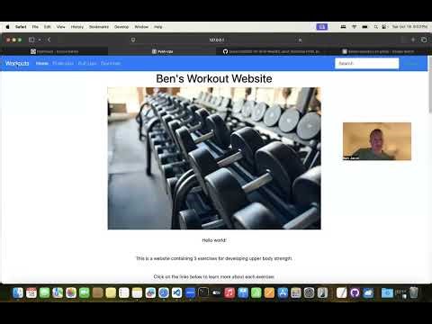 Bootstrap HTML Project Workout Website Ben Jacot