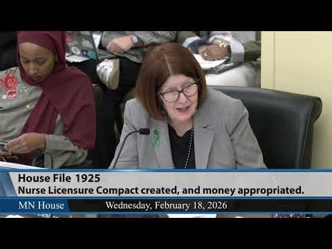 Nurse Licensure Compact discussion 2/18/26