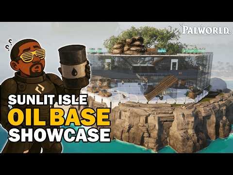 Palworld Endgame Oil Base Tour ⛽ 6 Crude Oil Extractors | Sunlit Isle