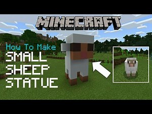 Minecraft - How To Make Small Sheep Statue
