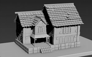 3DMAX建模：古建筑场景，零基础场景建模案例讲解