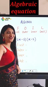 28K views · 312 reactions | Algebraic EQUATION by FOIL method | Maths Scam | Facebook