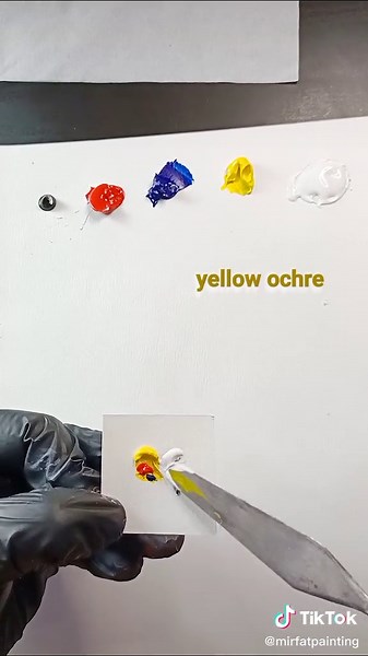 Yellow Ochre Mixing Color Paint Tutorial
