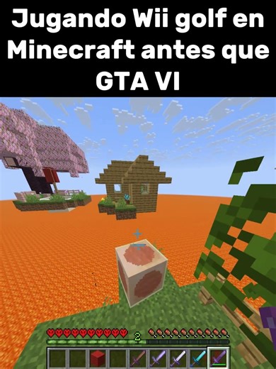 Wii GOLF en MINECRAFT con el NUEVO sulfure cube 🏌️‍♂️🔥 #minecraft