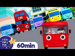 Ten Little Buses +More Nursery Rhymes and Kids Songs | Little Baby Bum