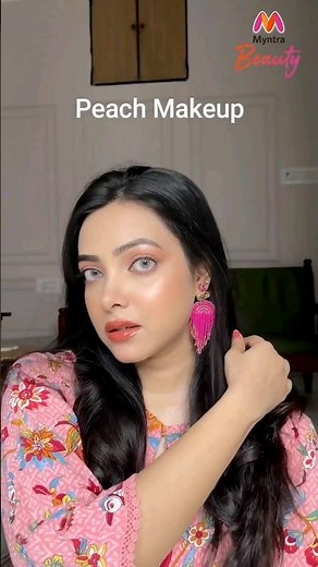 Peach Soft Glam Makeup Tutorial | Makeup for Summer | Myntra #shorts